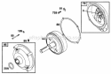 Gear Reducer Assy Diagram and Parts List for 233461-2540-01  Briggs and Stratton Engine